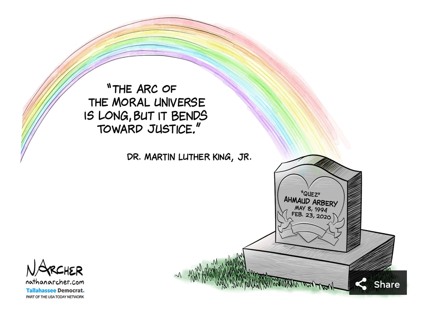 Bends toward justice