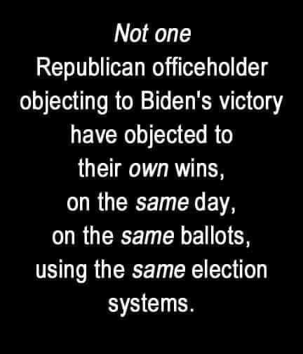 did not object to their own win.