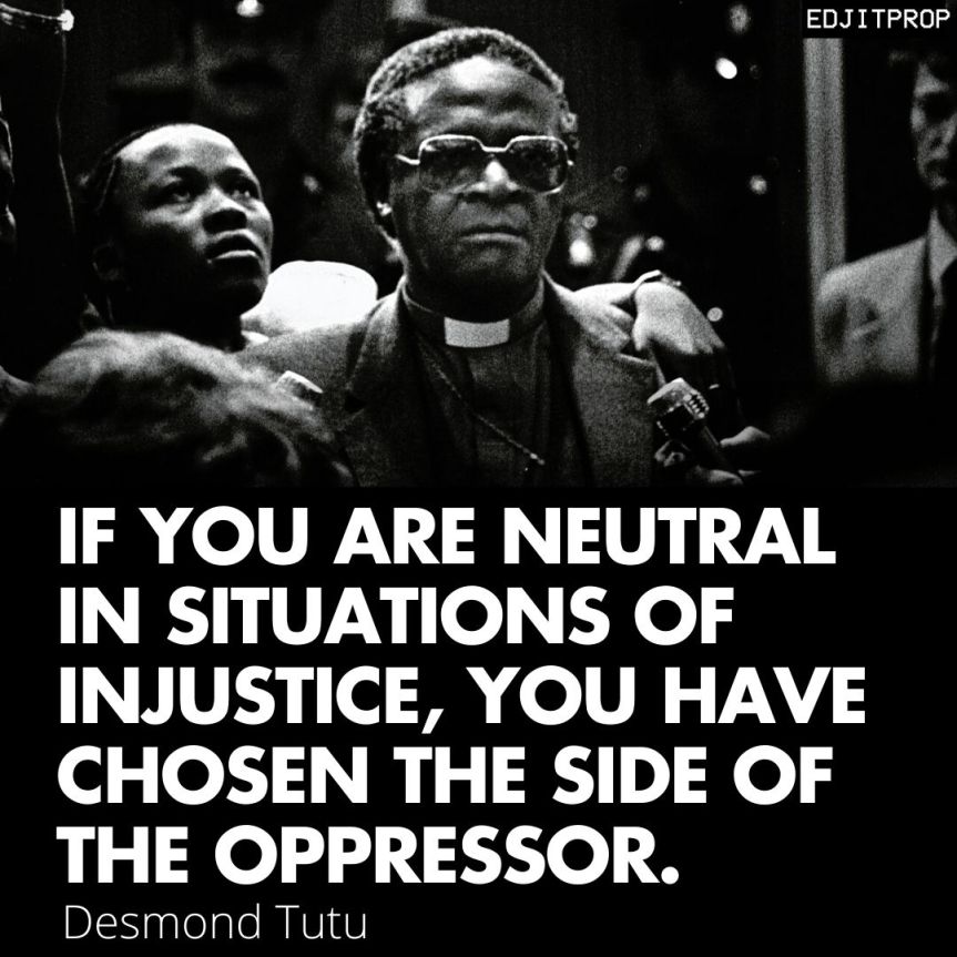 if you are neutral then you side with the bad