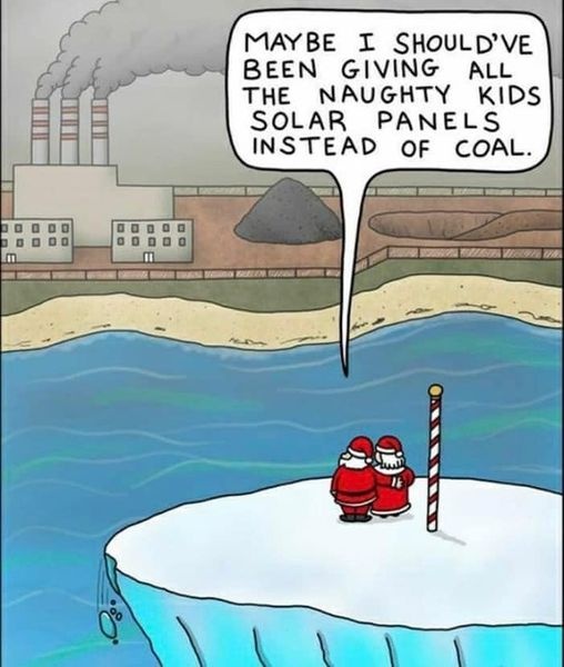 in stead of coal, solar panel