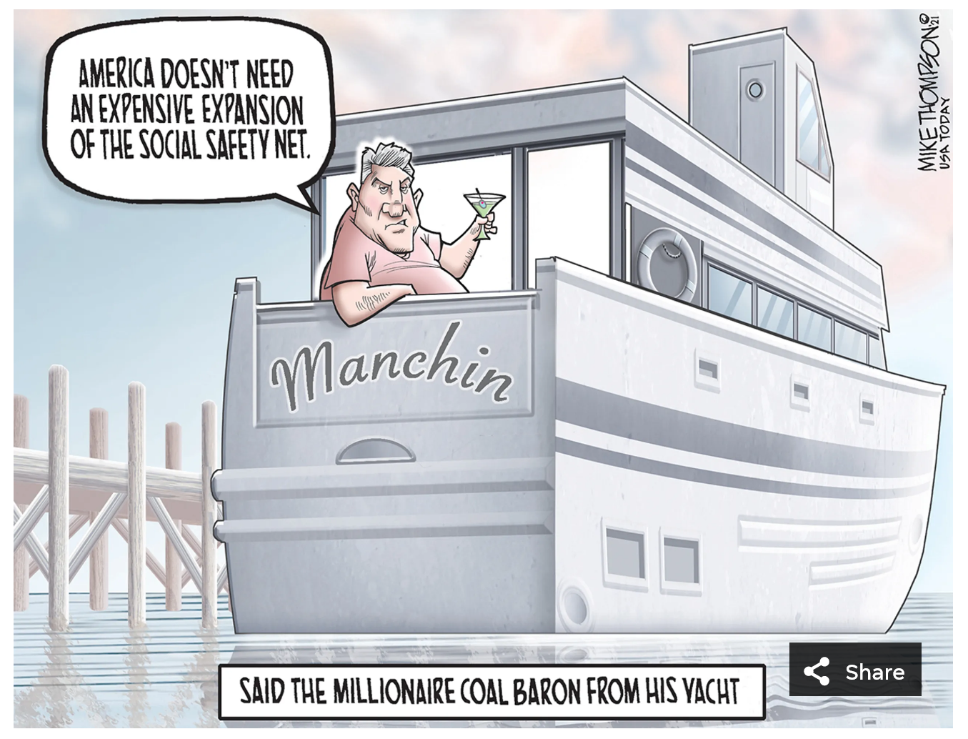 manchin on his yacht