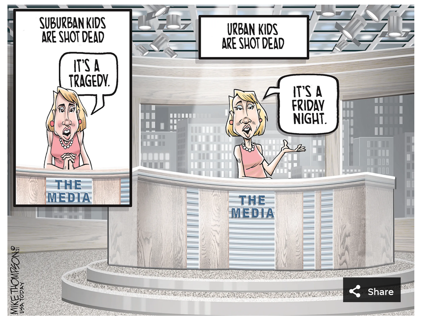 Racism in reporting kids shot