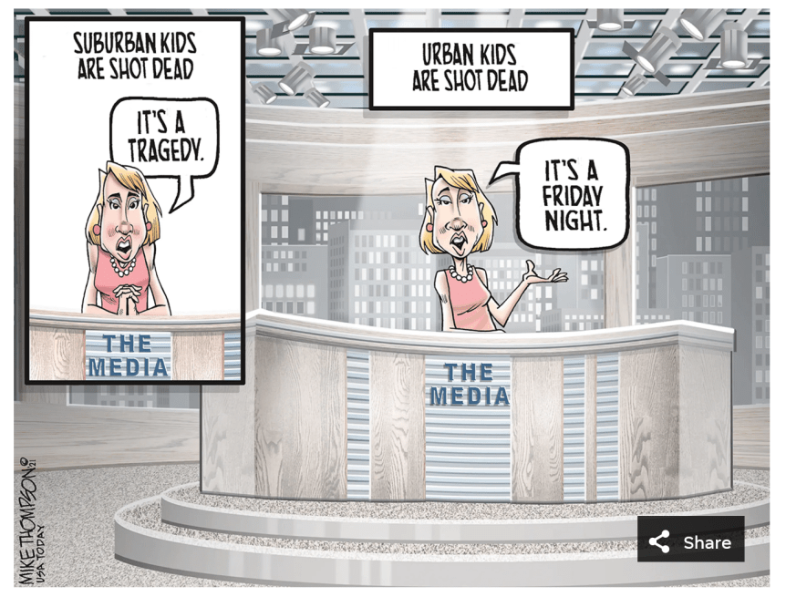 Racism in reporting kids shot