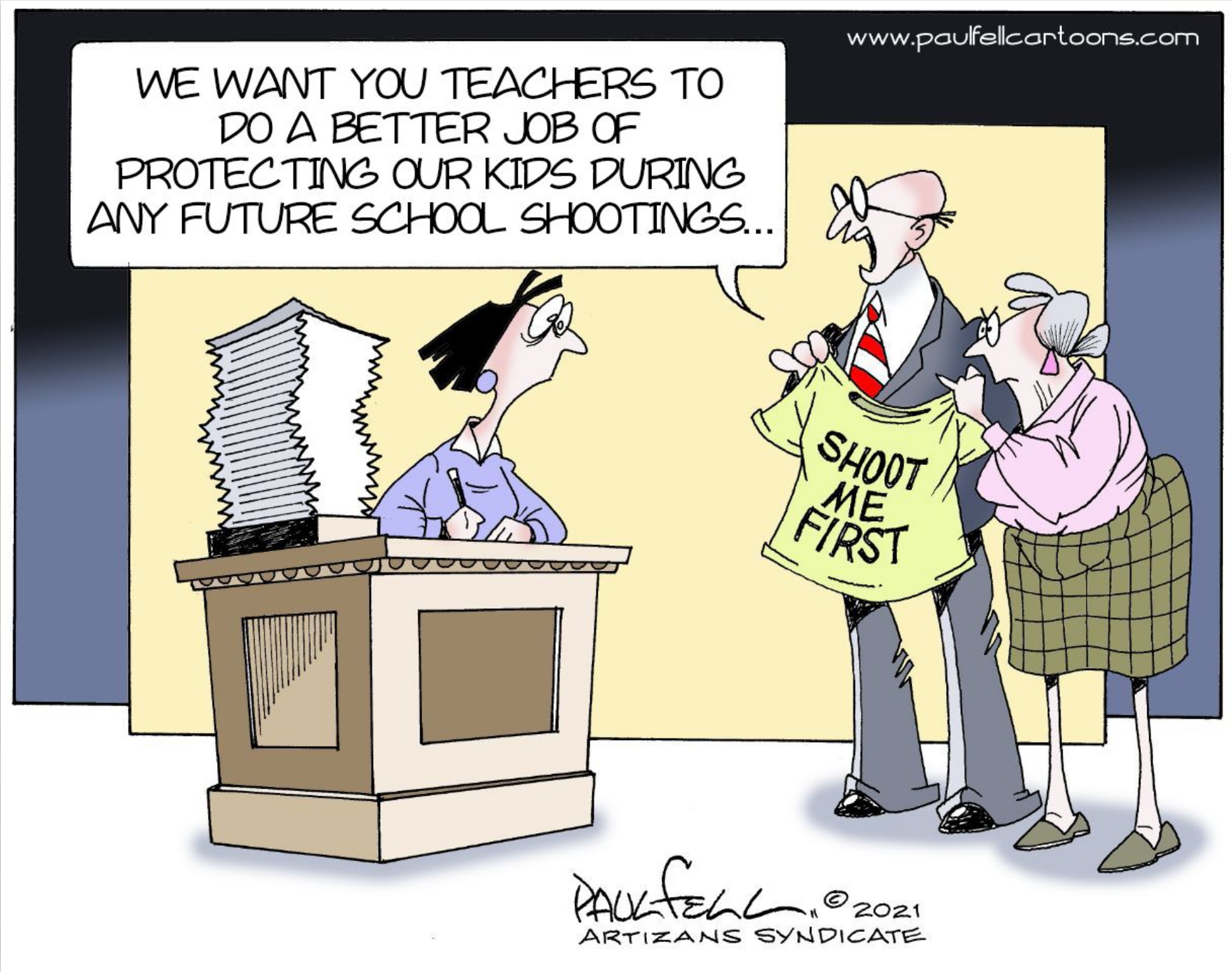 teacher shoot me first