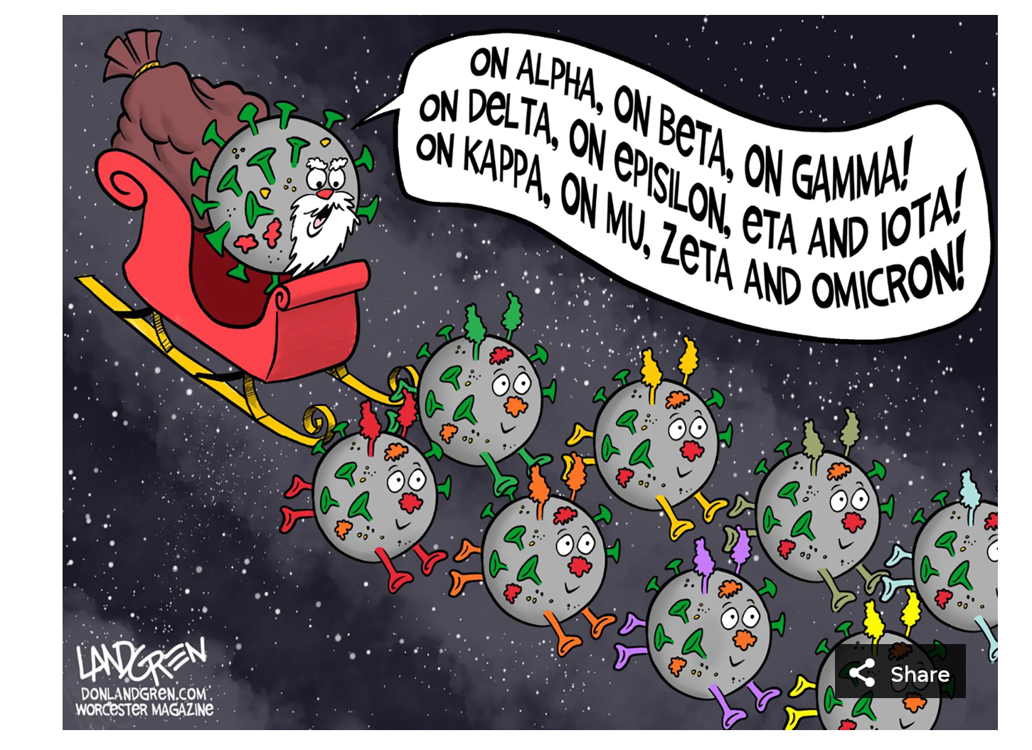 Virus santa and virus sled pullers