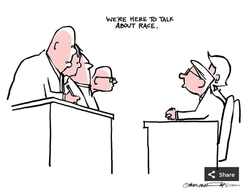 all white people talk race