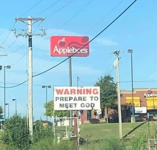 applebee's prepare to meet god