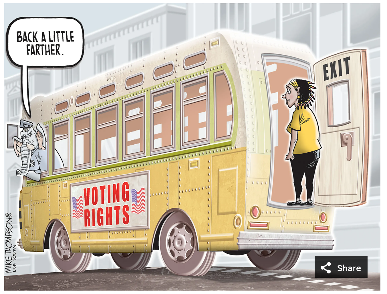 back right out of the bus