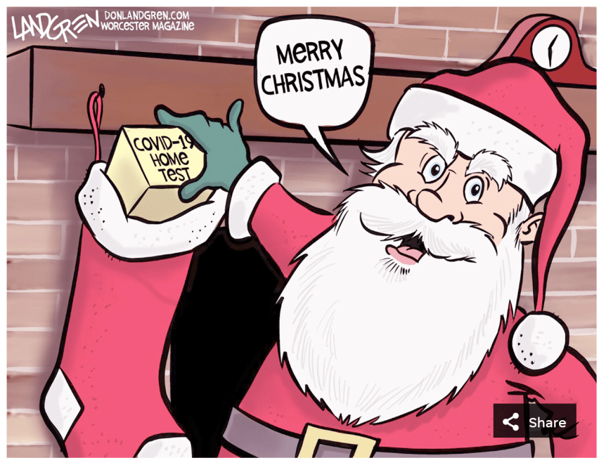 Covid christmas socking