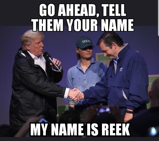 cruz name is reek