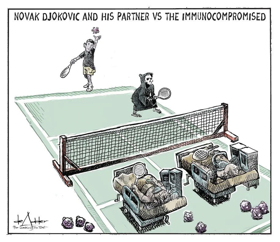 dork tennis player and partner