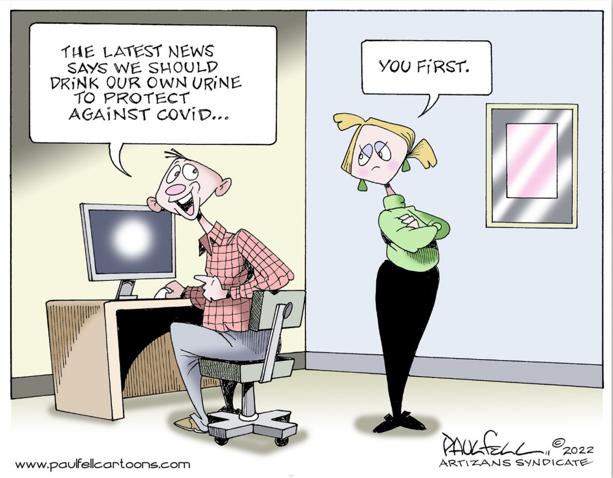 drink urine, you first