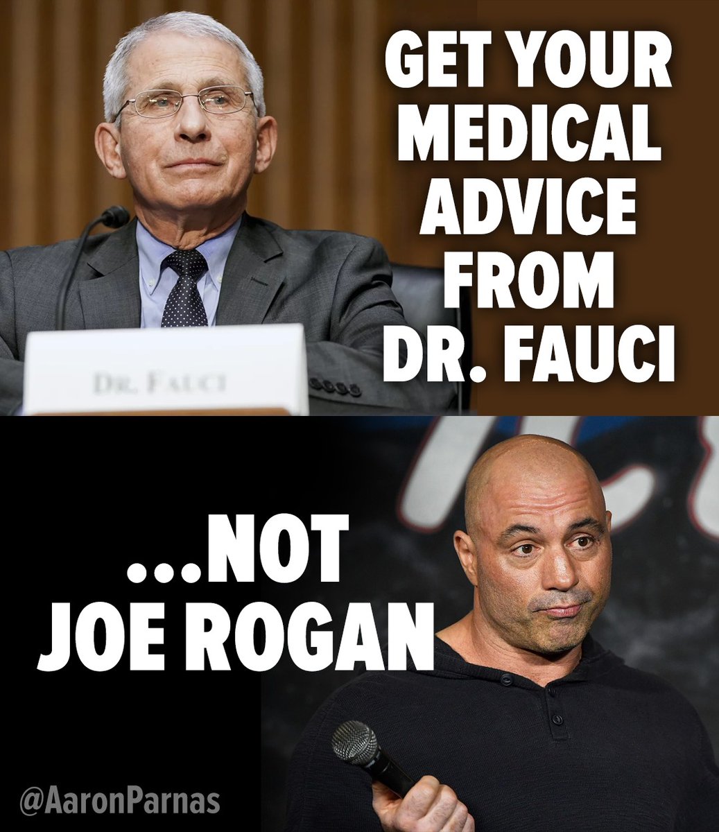 get your medical advice from Fauci