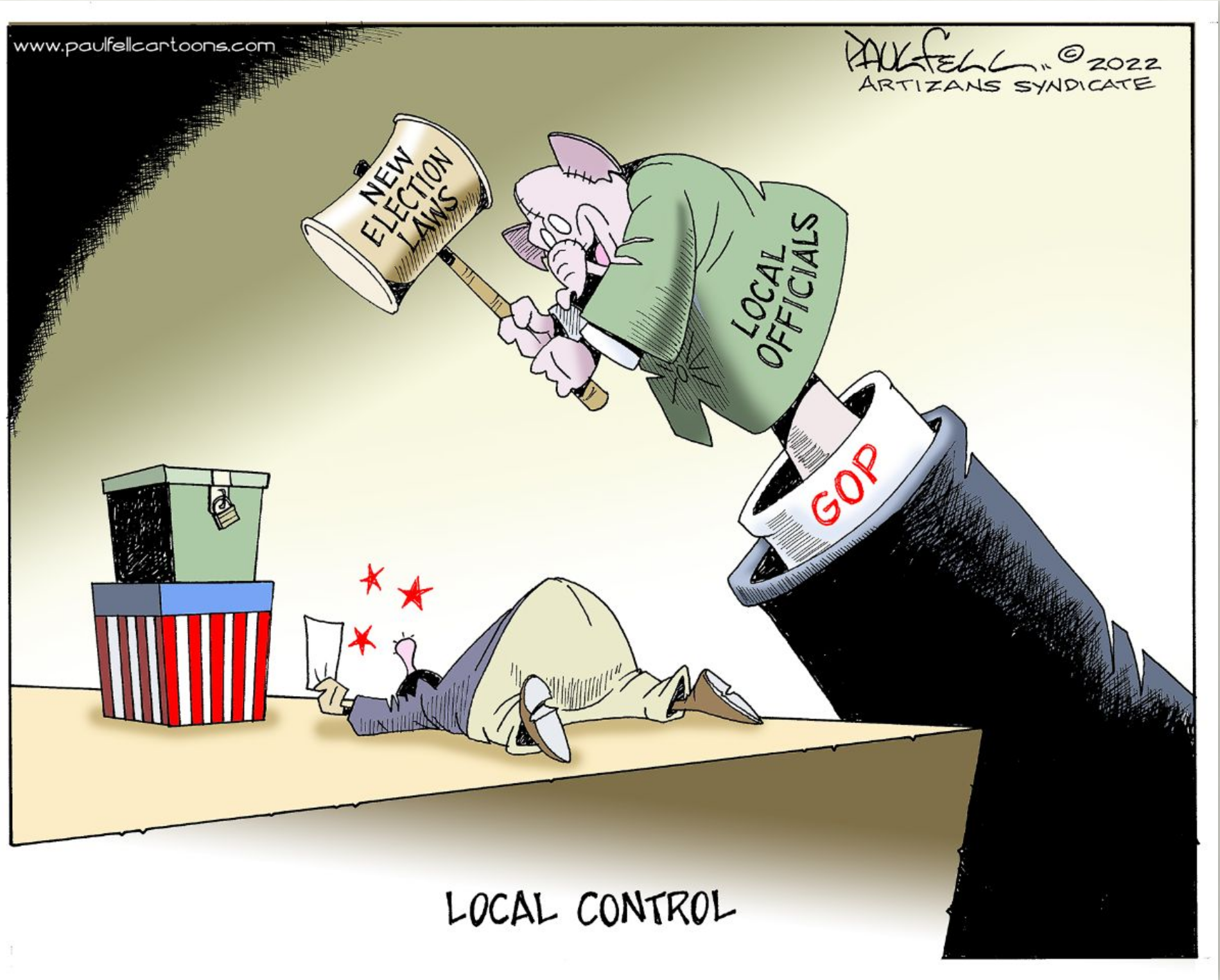 GOP election laws local hammer