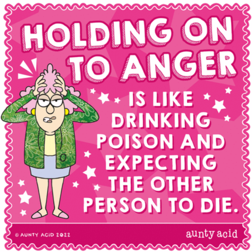 holding on to anger