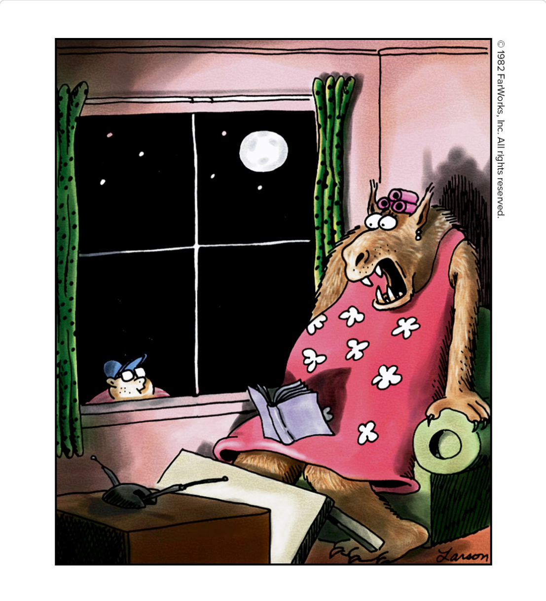 human boy scares monster