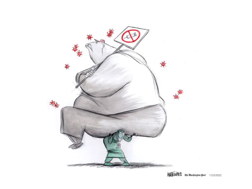 medical shoulder the burden of anti vax