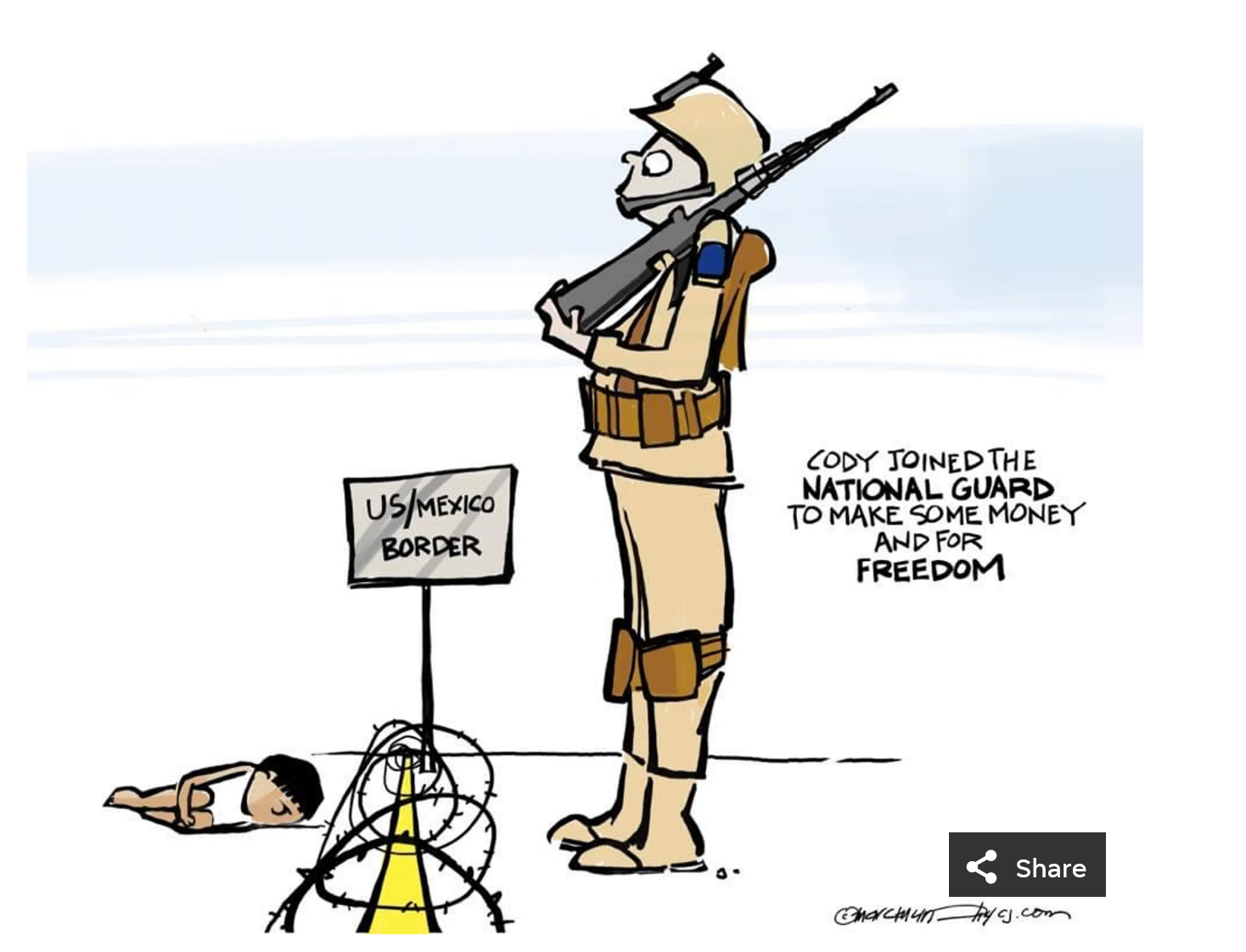 national guard freedom border