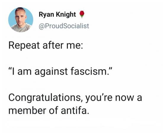 now a member of antifa