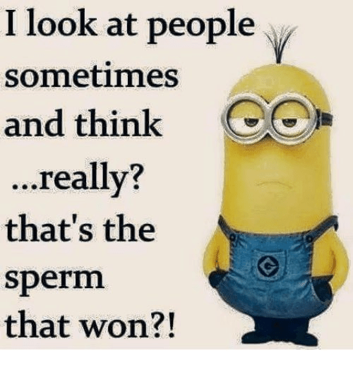 That is the sperm that one