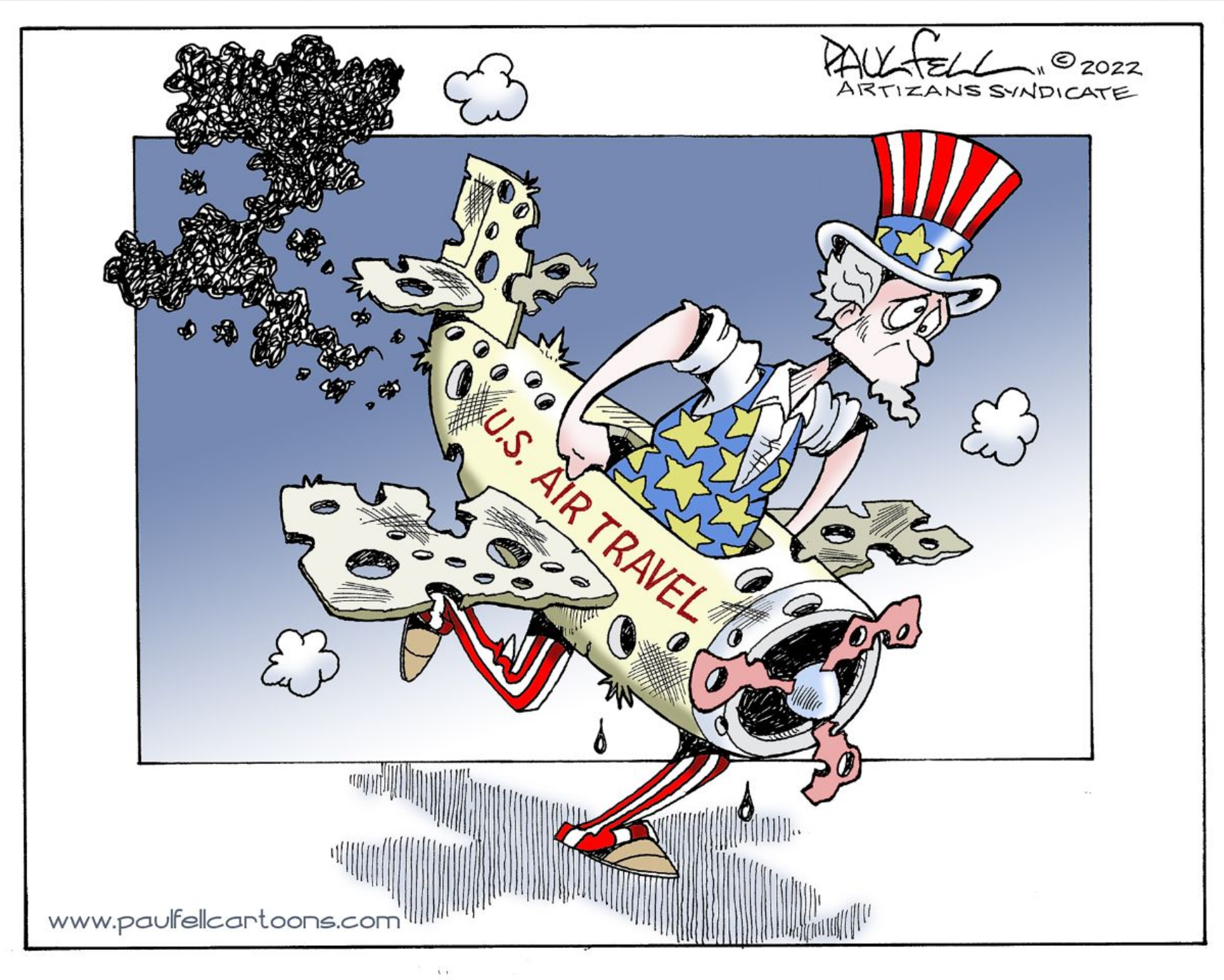 US air travel due to covid