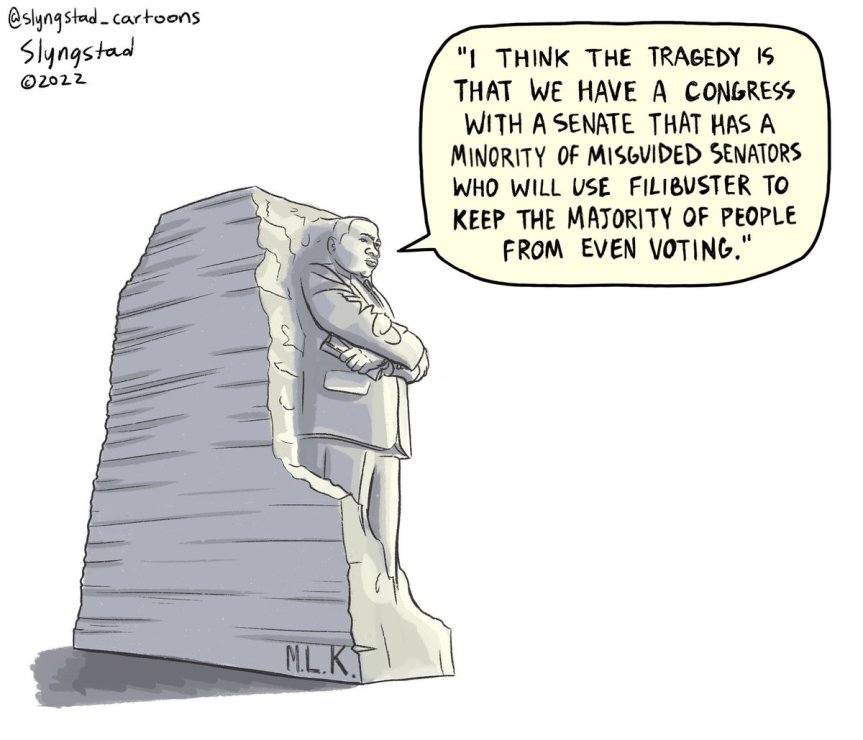 use filibuster to keep people from voting