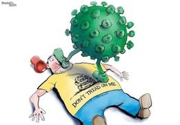 virus treading on don't treaton me