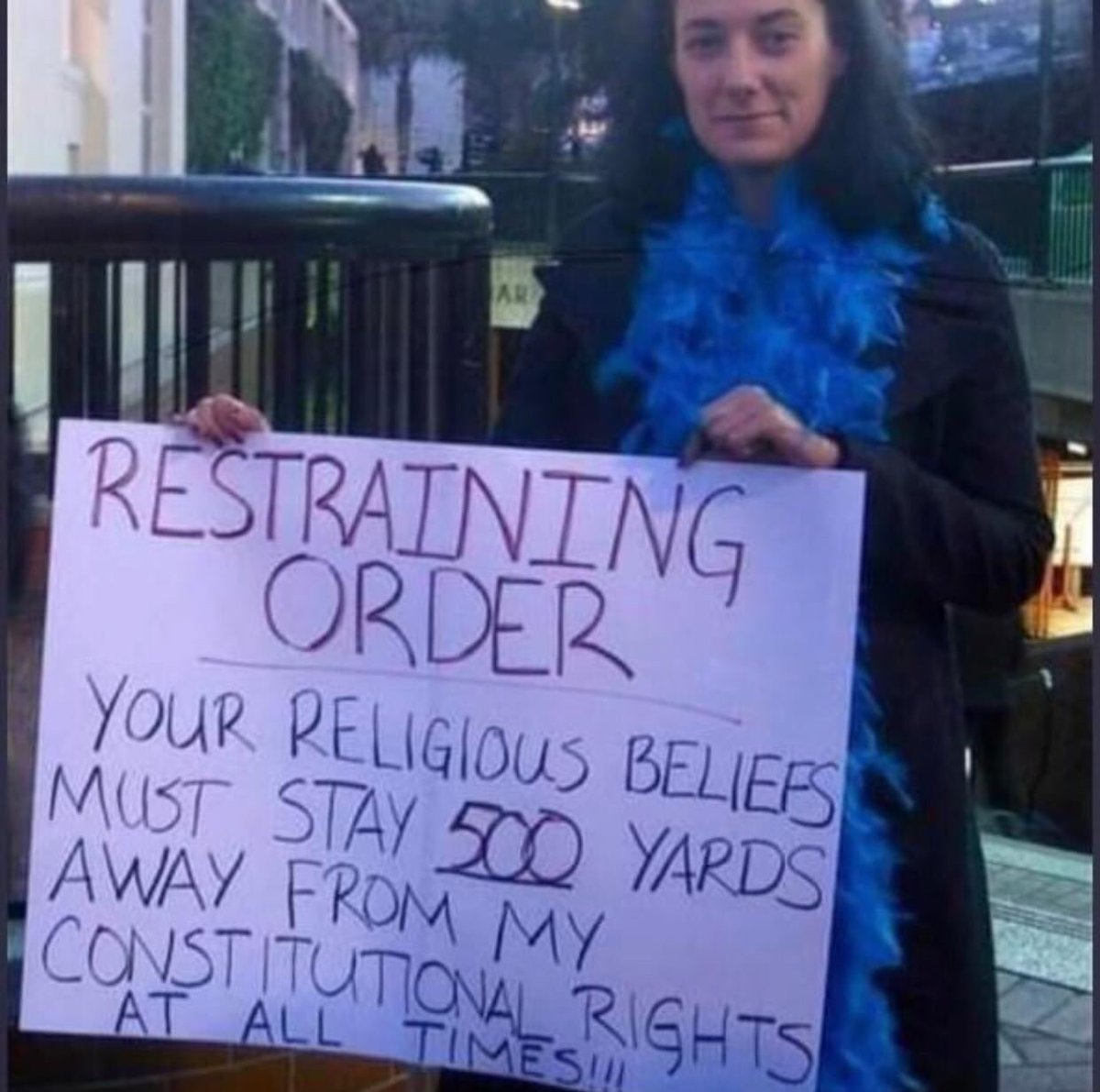 your religion restraining order