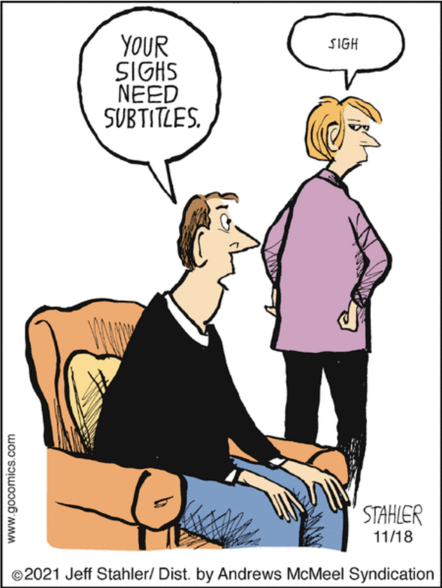 your signs need sub titles