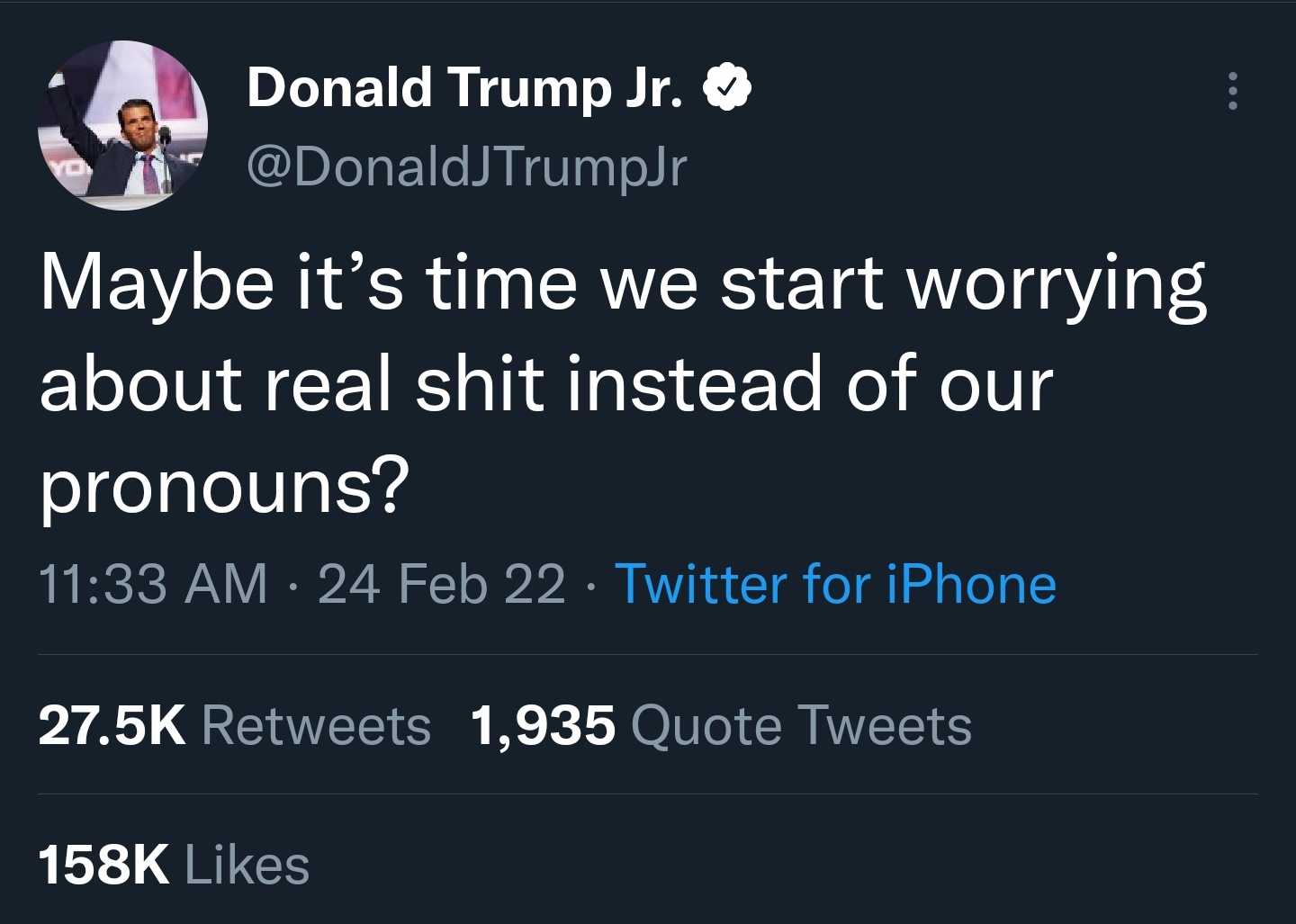 donnie jr deflecting again.