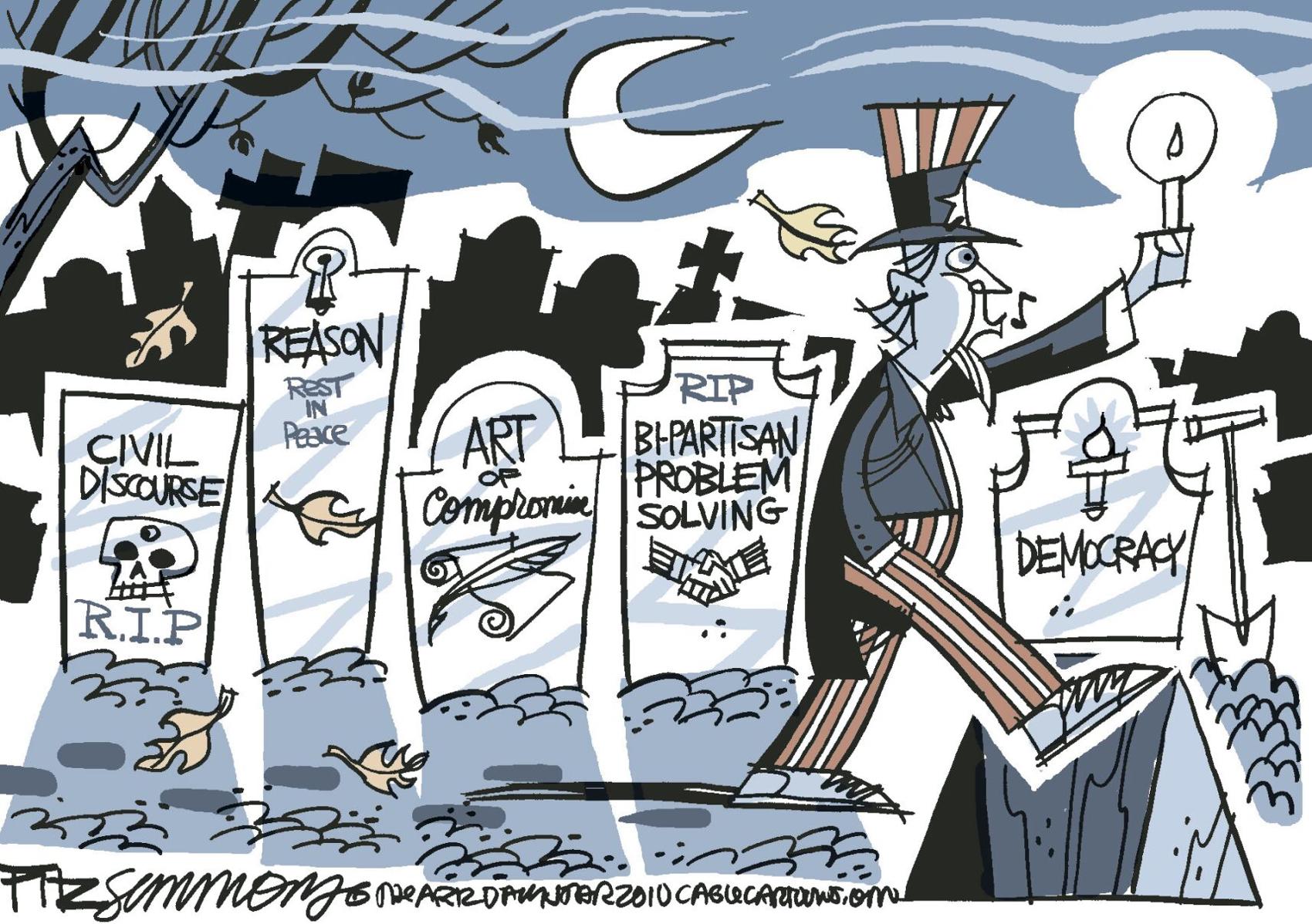 Graveyard of civil discourse