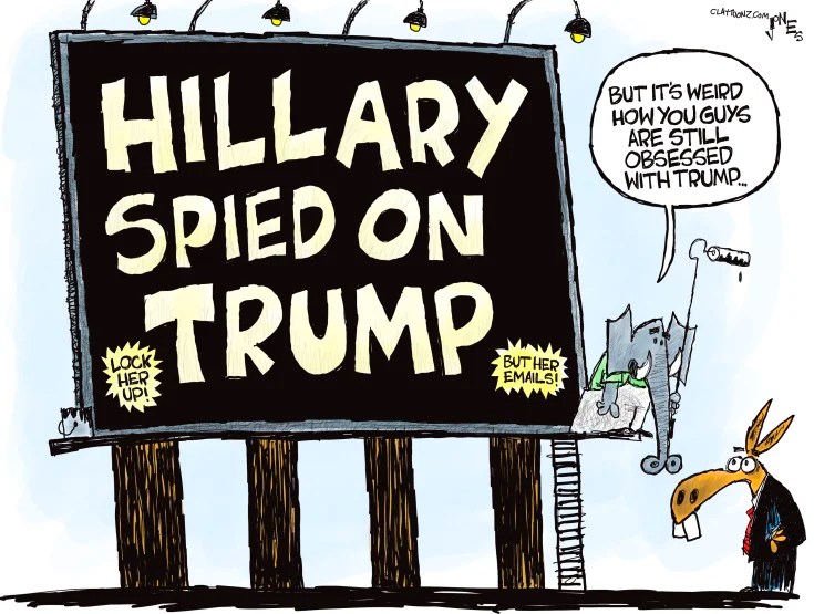 Hillary spided on tRump obcession