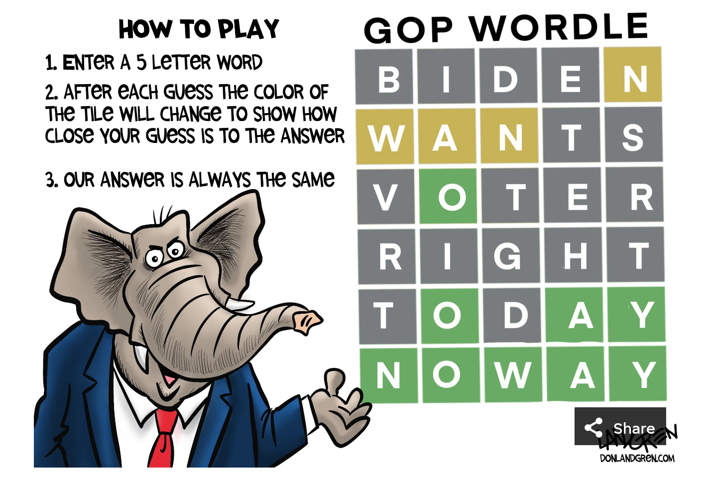 no voters rights noway