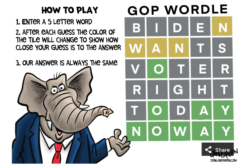 no voters rights noway