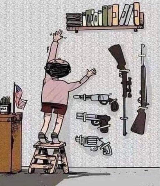 Reaching for a deadly book