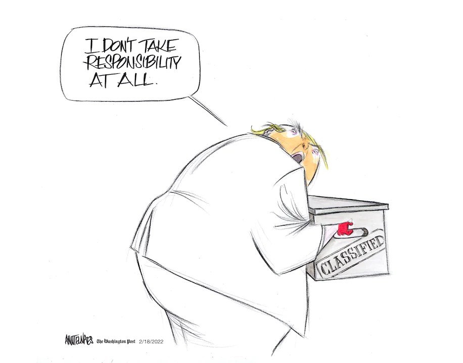 tRump doesn't take responciblity