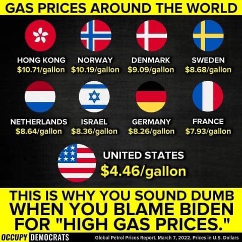 gass prices areound the world
