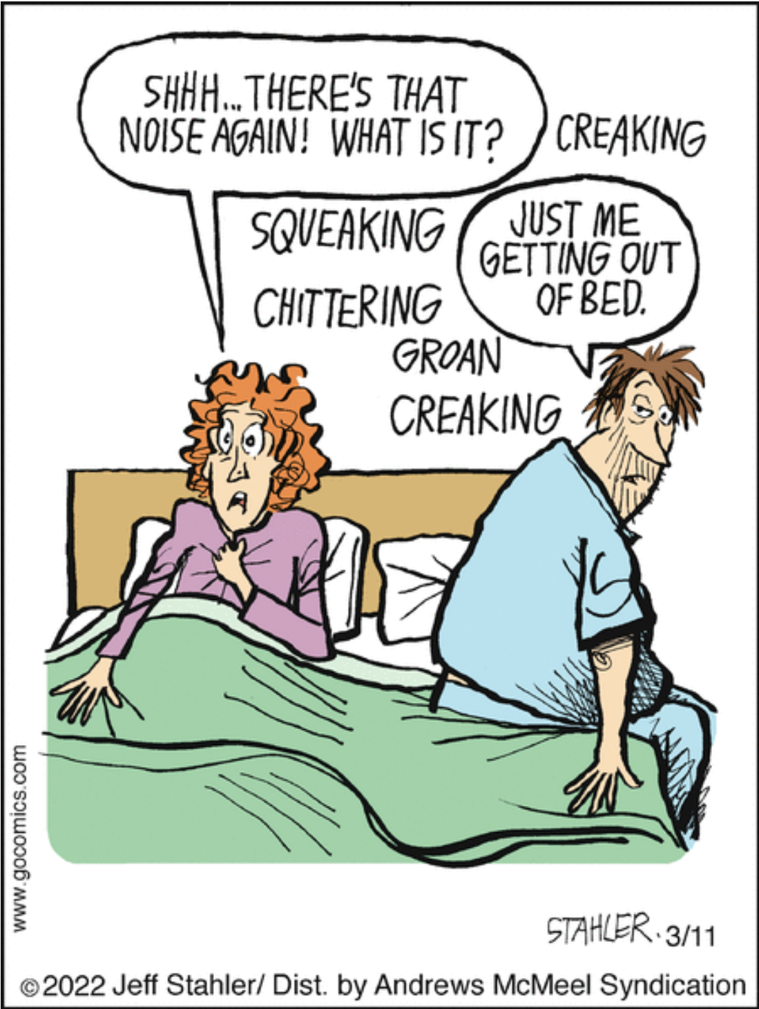 Just Ron getting out of bed