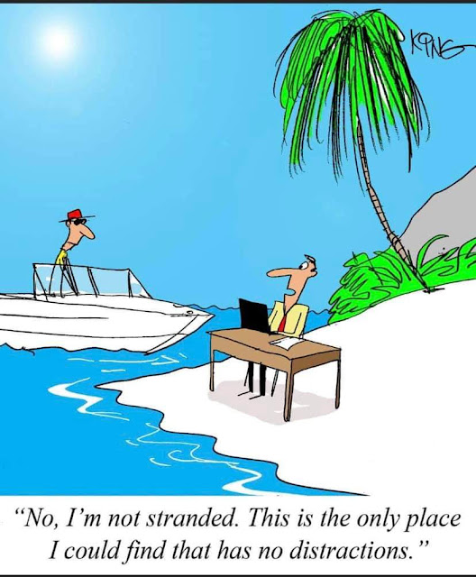 Only place with no distractions