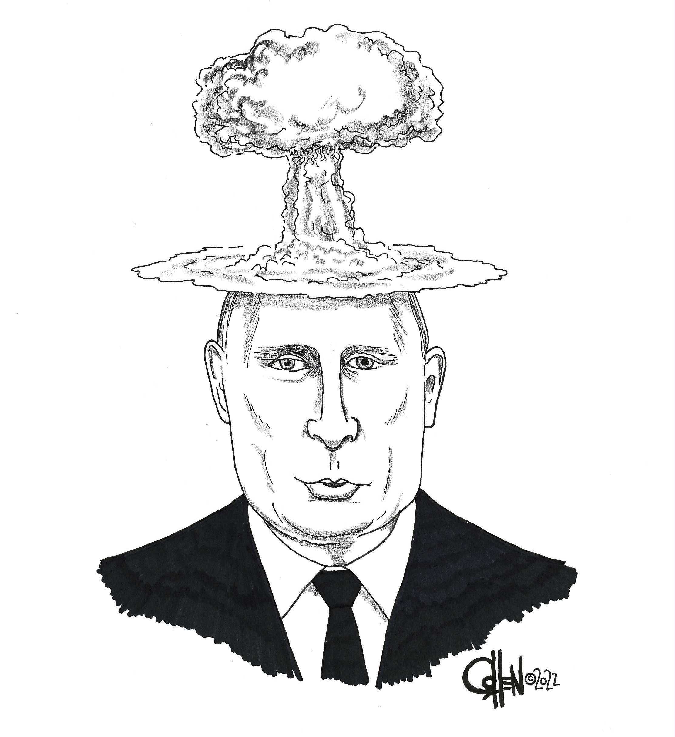 putin head blowing up