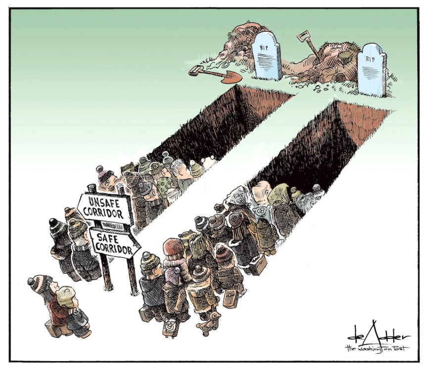 Putin safe corridor is a grave