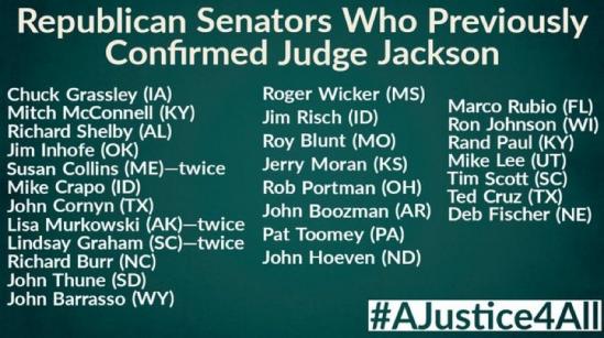 republicans who voted for jackson