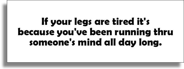 running through some one mind