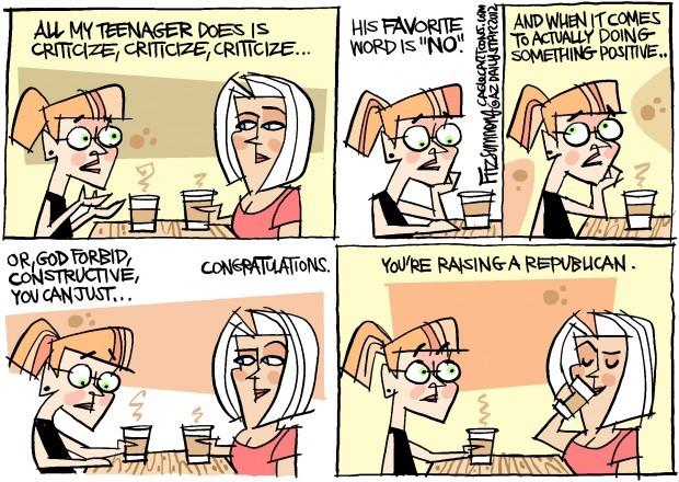 You are raising a republican