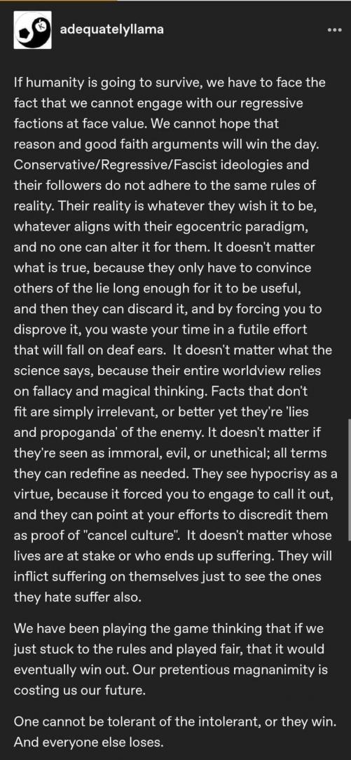 humanity is going to survive.