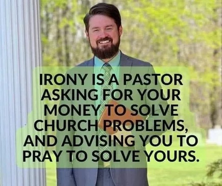 Irony is a pastor